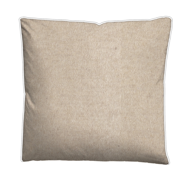 Biberna Melange- Flanell Bettwäsche 'Uni' 135 x 200 cm Natur - Beige